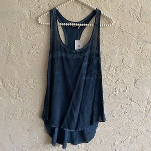 NWT Urban Outfitters Blue Distressed Tank Sz Small